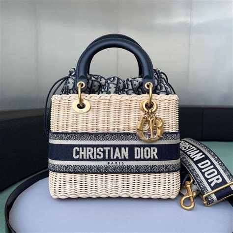 lady dior wicker|dior lady wicker bag.